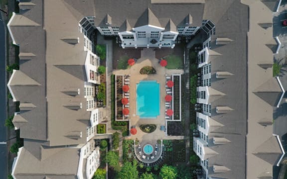 Aerial view at Emblem Alpharetta, Alpharetta, Georgia