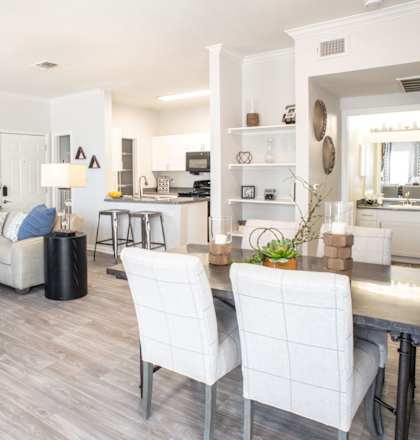 Model dining room at  Lincoln at Wolfchase, Cordova TN 38016