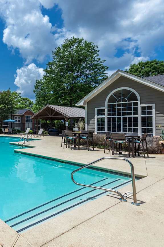 A large swimming pool at Inkwell Greenhouse, Houston, 77084