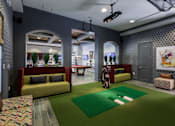 Thumbnail 15 of 24 - Golf Simulator at Integra 360 Apartments, Winter Springs, Florida