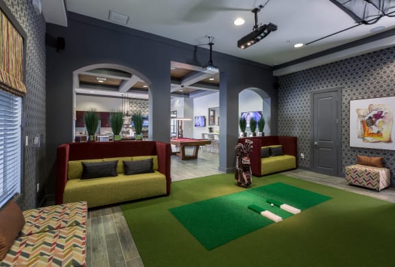 Golf Simulator at Integra 360 Apartments, Winter Springs, Florida