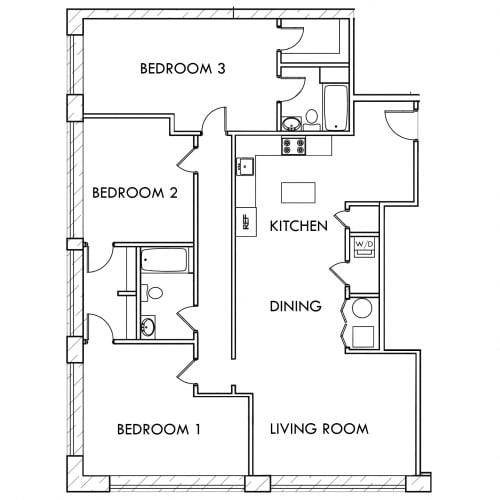 Floor Plan  The Lofts at Veil Unit 03