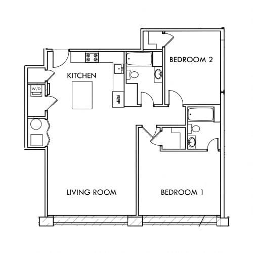 Floor Plan  The Lofts at Veil Unit 04