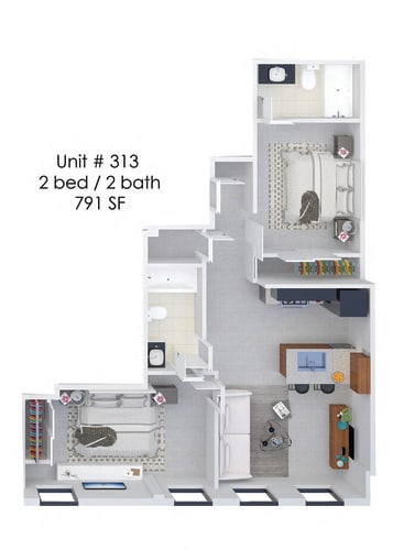 Floor Plan  Hardwicke House Unit 313