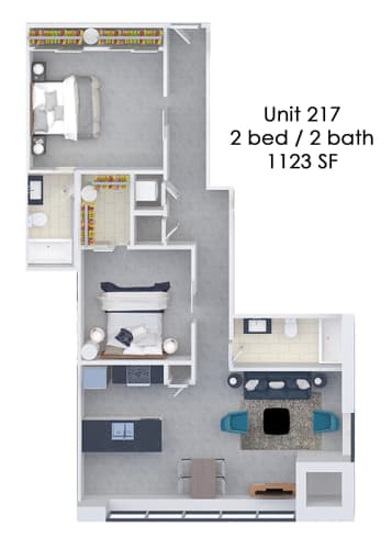 Floor Plan  Fording Flats 217
