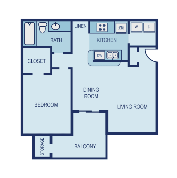 A2 Floor Plan at The Jax Apartments, San Antonio, TX