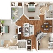 The Pikesville Floor Plan at Vivant Woodholme, Pikesville