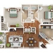 The Stevenson Floor Plan at Vivant Woodholme, Maryland