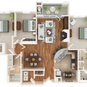 The Woodholme Floor Plan at Vivant Woodholme, Pikesville, MD