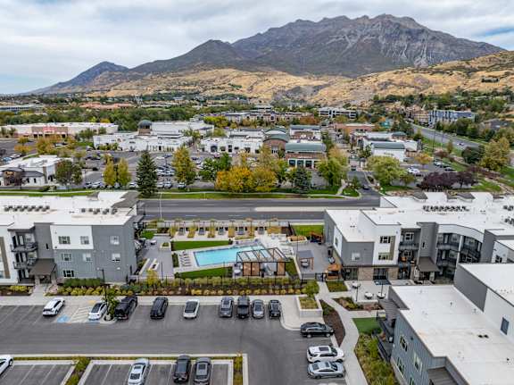 Aerial View of Property at The Flats at Riverwoods, Utah, 84604