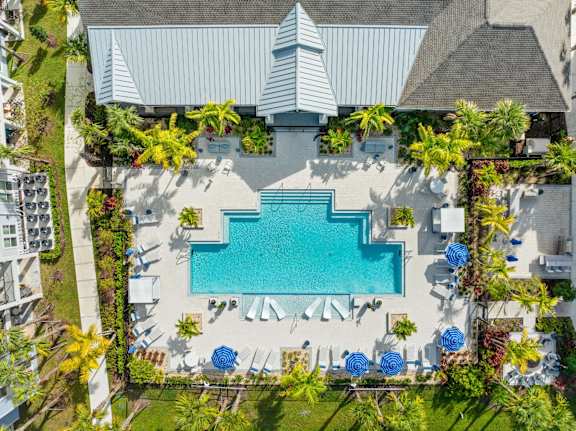 Drone Pool View at Mason Stuart, Stuart, FL, 34997