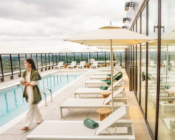 Roof top pool at Scout Living, powered by Placemakr, Georgia, 30308