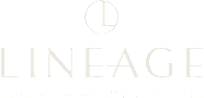 A logo with the text "LINEAGE" and "LUXURY APARTMENT HOMES" below it.