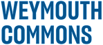 The image displays the words "FAXON COMMONS" in blue text.