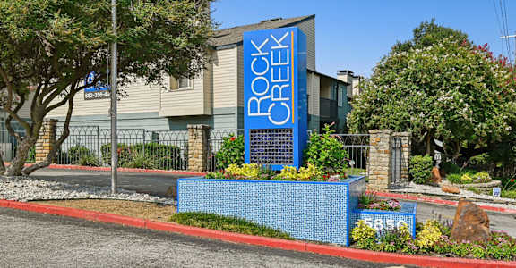 Property Sign at Rock Creek in Dallas, TX