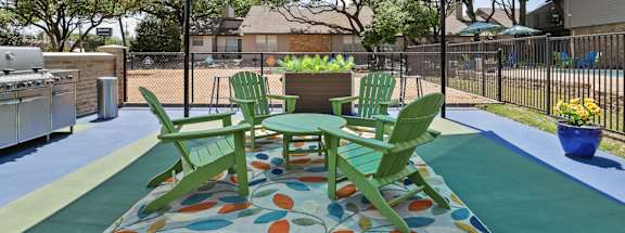 our apartments showcase a beautiful patio