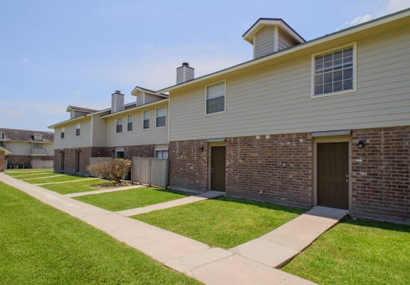our apartments offer a yard for residents to enjoy