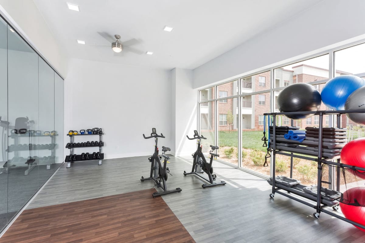 Westwood Green wellness room with Fitness On Demand - Lakewood, CO