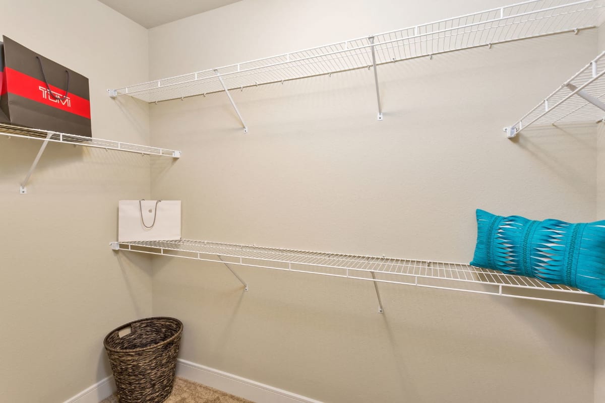 Westwood Green primary bedroom walk-in closet - Lakewood, CO