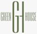 A logo with the words Green House in different font sizes.