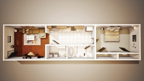 1 BEDROOM  GARDEN