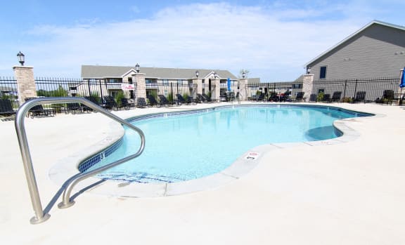 Outdoor Swimming Pool & Sundeck at Hawthorne Properties, Indiana