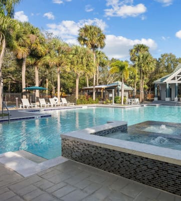  Resort-style pool at Caribbean Breeze Apartments in Tampa, FL
