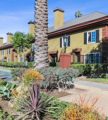 Apartment exterior at Warwick Square Apartments in Santa Ana, CA