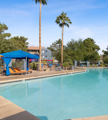 Swimming pool at Ridge on Charleston apartments in Las Vegas, NV