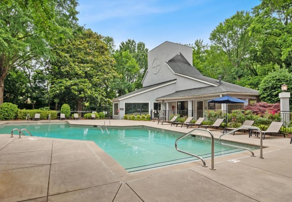  Pool and pool house at Arbor Village Apartment Homes