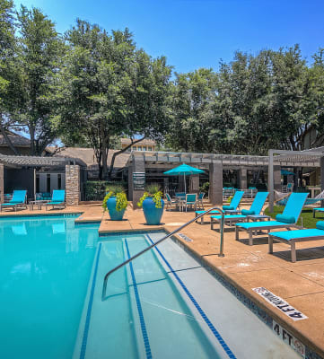  Resort-style pool at Essence North Dallas Apartments in Dallas, TX