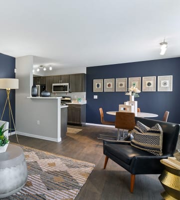 Model living room at Loma Vista apartments in Las Vegas, NV