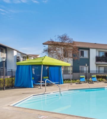 Swimming pool at Parkway Club Apartments in El Cajon, CA 