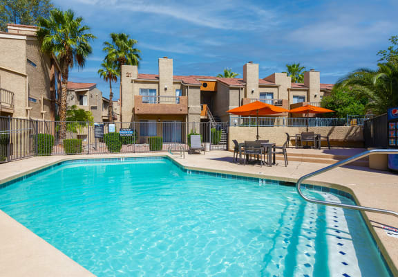  swimming pool and sundeck at Crystal Creek Apartments in Phoenix, Arizona