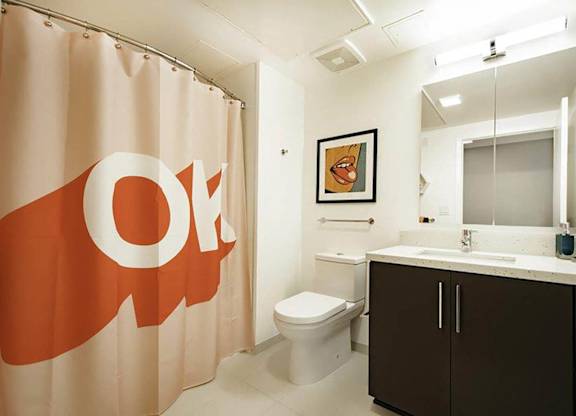 Model Loft Bathroom at Idea1 Apartments in San Diego CA