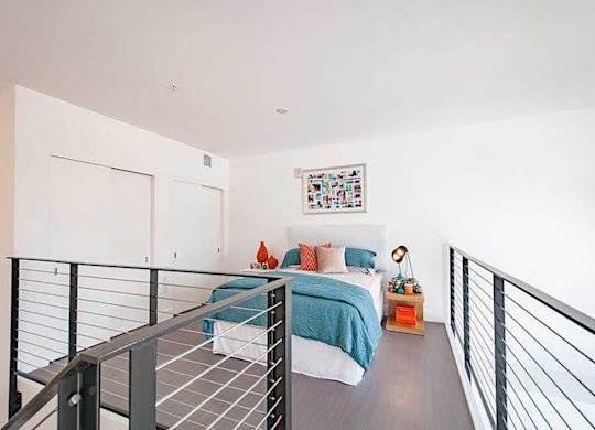 Model Loft Upper Bedroom at Idea1 Apartments in San Diego CA