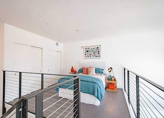 Model Loft Upper Bedroom at Idea1 Apartments in San Diego CA