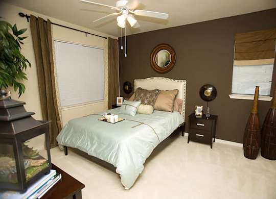 Model Bedroom at Lakeland Estates Apartments in Stafford TX