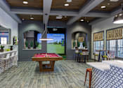 Thumbnail 13 of 24 - Clubhouse game room at Integra 360 Apartments, Winter Springs, 32708