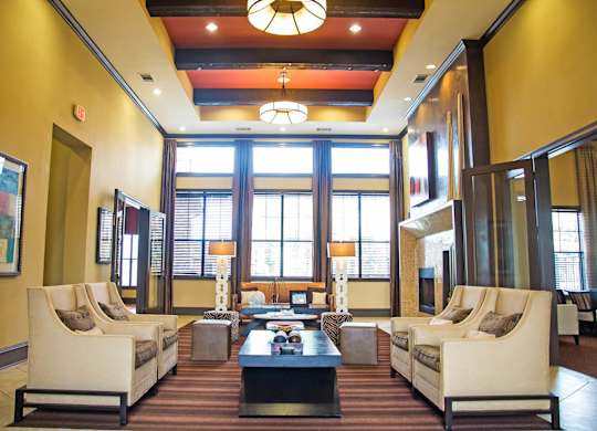 Lobby at Lakeland Estates Apartments in Stafford TX