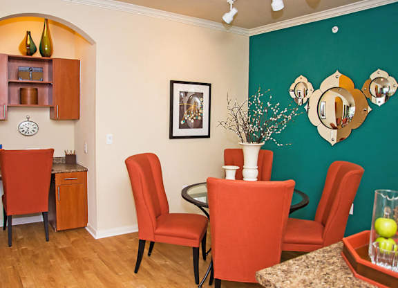 Model Dining Area at Lakeland Estates Apartments in Stafford TX