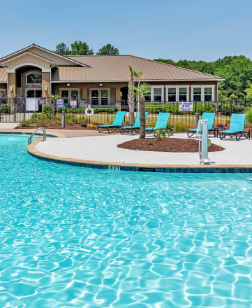 take a dip in the resort style pool