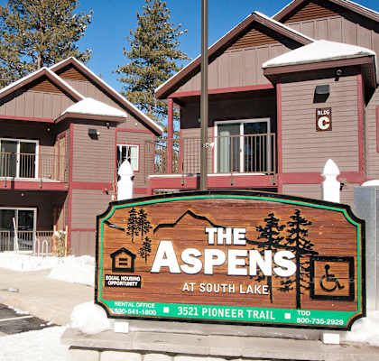 Aspens at South Lake monument sign