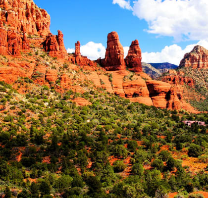 a view of the red rocks of sedona