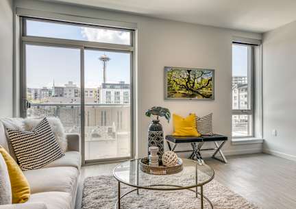 Modern Living Room at Orion, Seattle, 98109