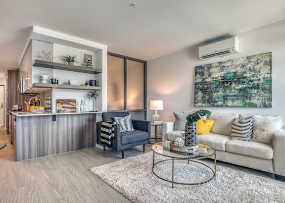 Living Room With Kitchen at Orion, Seattle, 98109