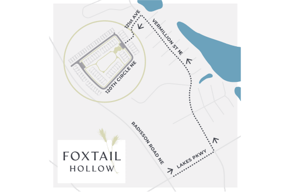 a map of a the foxtail hollow area