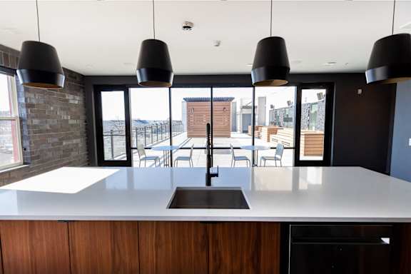 Kitchen Counter at Center Square Lofts West, Pennsylvania