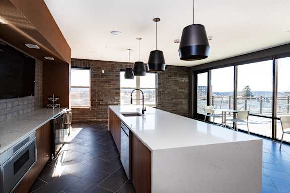 Entertainment Lounge at Center Square Lofts West, Allentown