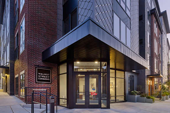 Leasing Center External View at Walnut Street Commons, Allentown, PA, Pennsylvania